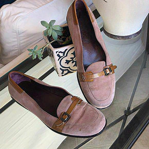 TOD’S rosy beige driving‎ flats women size 40 or size 10, previously loved